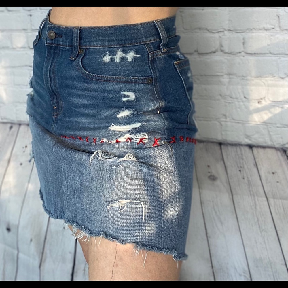 Women’s Handmade Patchwork Denim Skirt